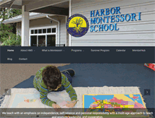 Tablet Screenshot of harbormontessori.org